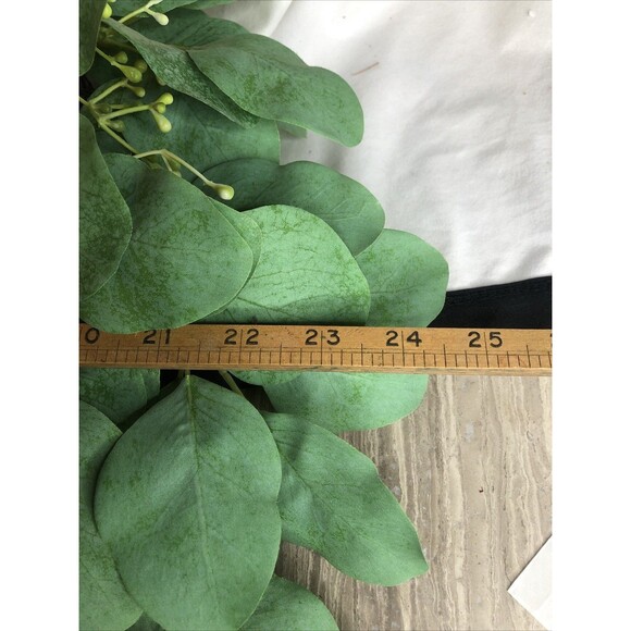 Hearth & Hand with Magnolia 24" Faux Seeded Eucalyptus Artificial Wreath Display - Picture 6 of 9